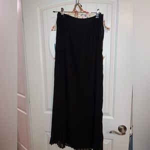 Mid Length Black Skirt